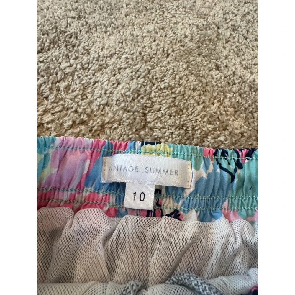 Vintage Summer Boys Swim Trunks Size 10 Multicolor Pineapple Board Short